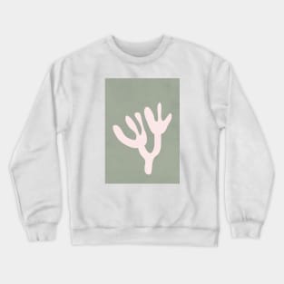 Abstract Botanical, Sage Green Crewneck Sweatshirt